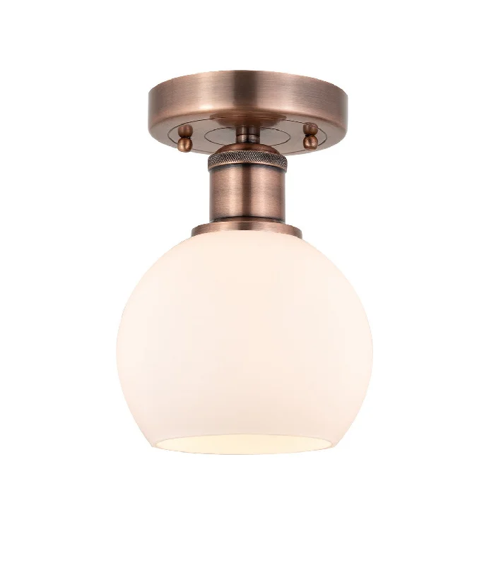 Industrial Lighting for Furniture FactoriesEdison One Light Semi-Flush Mount