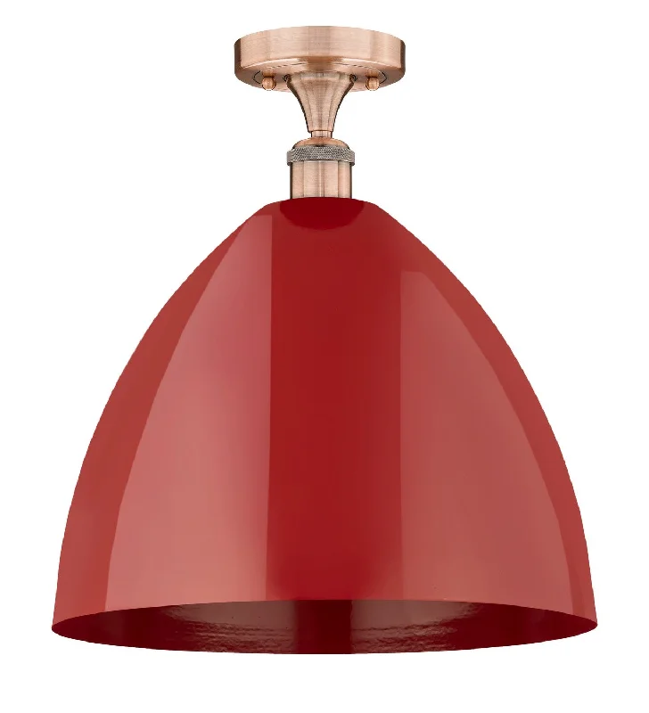 Industrial Pendant Lighting for Machine ShopsEdison One Light Semi-Flush Mount