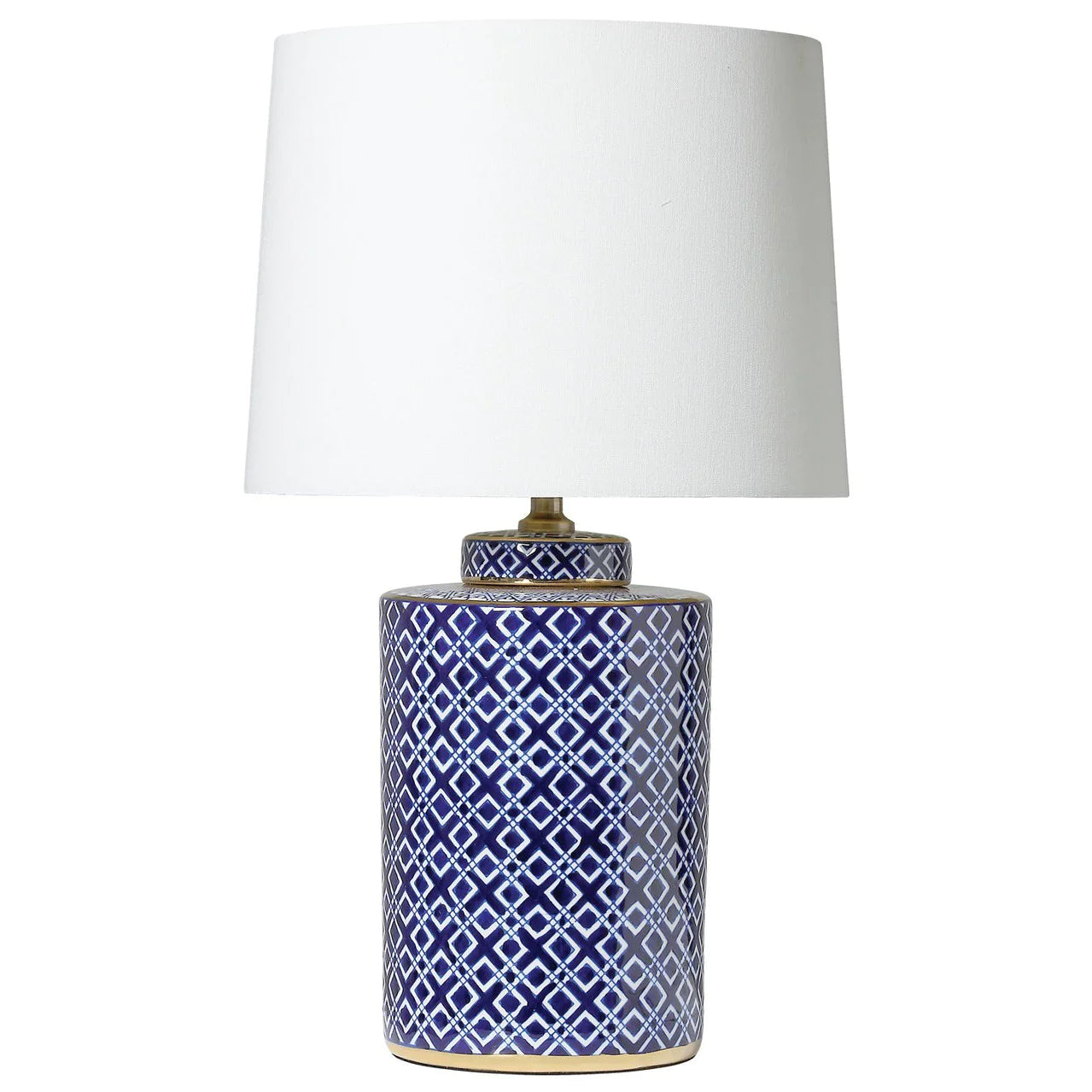 Wireless track lighting for easy installationMarseille Lamp - Geometric Blue and White Finish Wireless track lighting for easy installationMarseille Lamp - Geometric Blue and White Finish