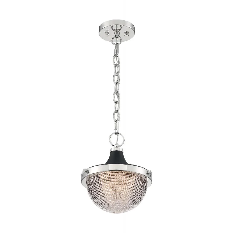 Adjustable track lighting for living roomsNuvo 60-7069 Faro Small Pendant with Clear Prismatic Glass - Polished Nickel and Black Accents Adjustable track lighting for living roomsNuvo 60-7069 Faro Small Pendant with Clear Prismatic Glass - Polished Nickel and Black Accents