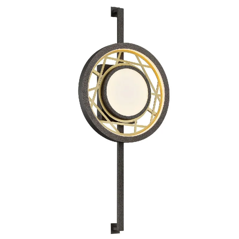 Dust - Resistant Industrial Lighting for Dirty WorkspacesTribeca 28 in. LED Wall Light iron & Brass Finish Dust - Resistant Industrial Lighting for Dirty WorkspacesTribeca 28 in. LED Wall Light iron & Brass Finish