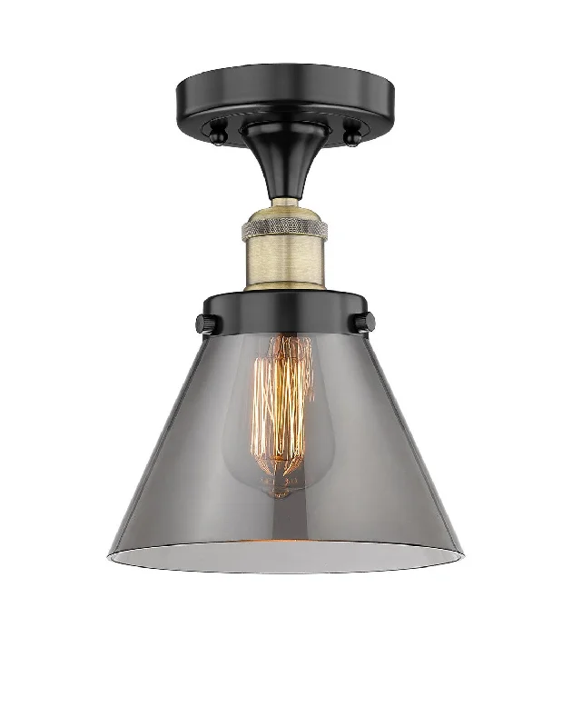 Industrial Lighting for Chemical PlantsEdison One Light Semi-Flush Mount