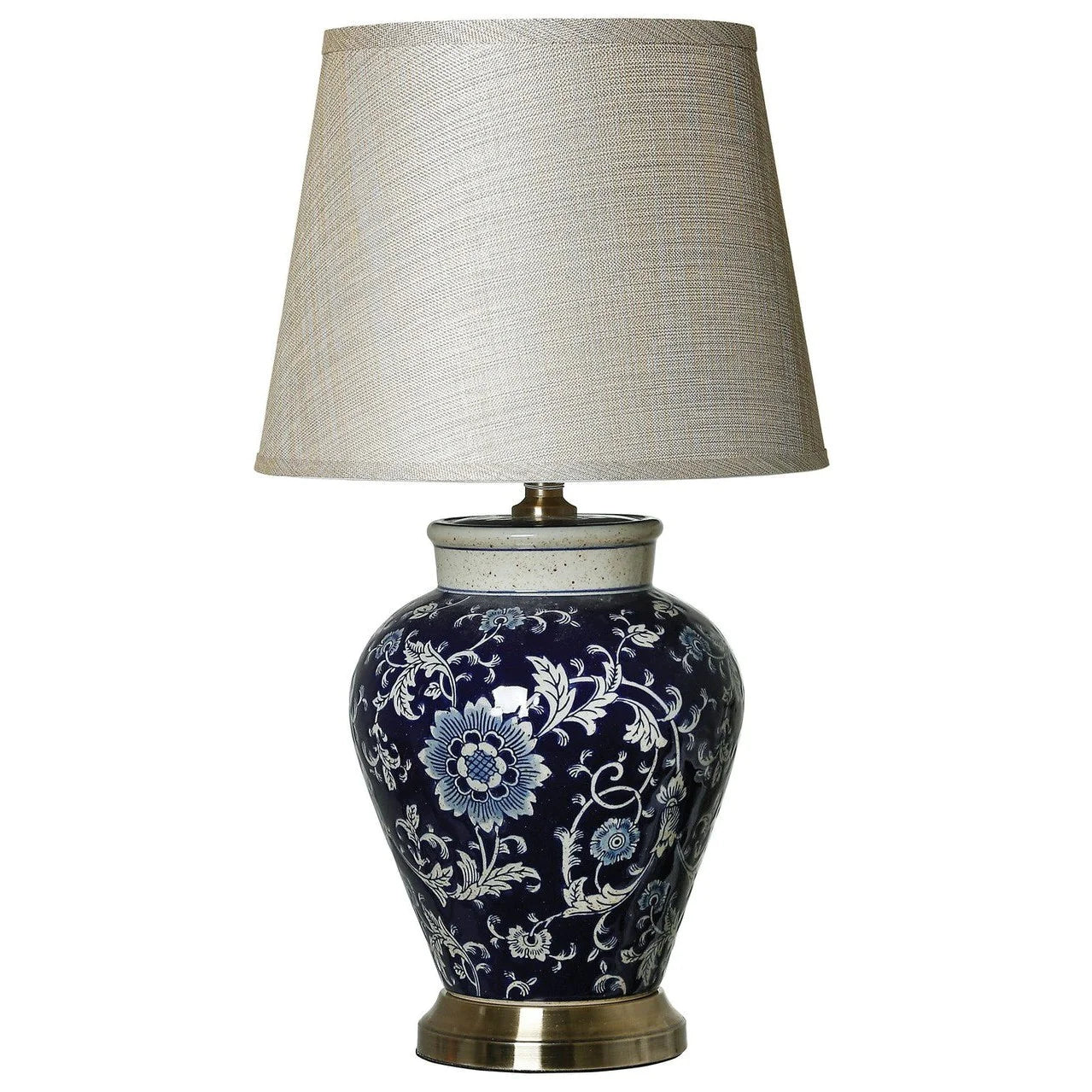 Track lighting for museums and galleriesTessa Lamp - Blue Ceramic Floral & Brass Finish Track lighting for museums and galleriesTessa Lamp - Blue Ceramic Floral & Brass Finish
