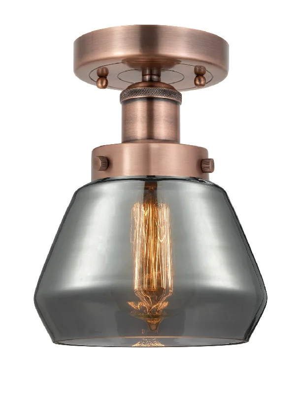 Low - Bay Industrial Lighting Fixtures for Small FactoriesEdison One Light Semi-Flush Mount Low - Bay Industrial Lighting Fixtures for Small FactoriesEdison One Light Semi-Flush Mount