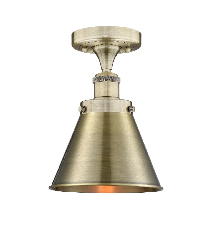 Industrial Lighting for Furniture FactoriesFranklin Restoration One Light Semi-Flush Mount Industrial Lighting for Furniture FactoriesFranklin Restoration One Light Semi-Flush Mount