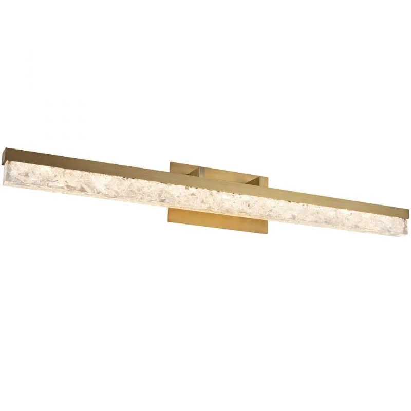 Industrial Pendant Lighting for Machine ShopsMinx 39 in. LED Bath Bar Brass finish