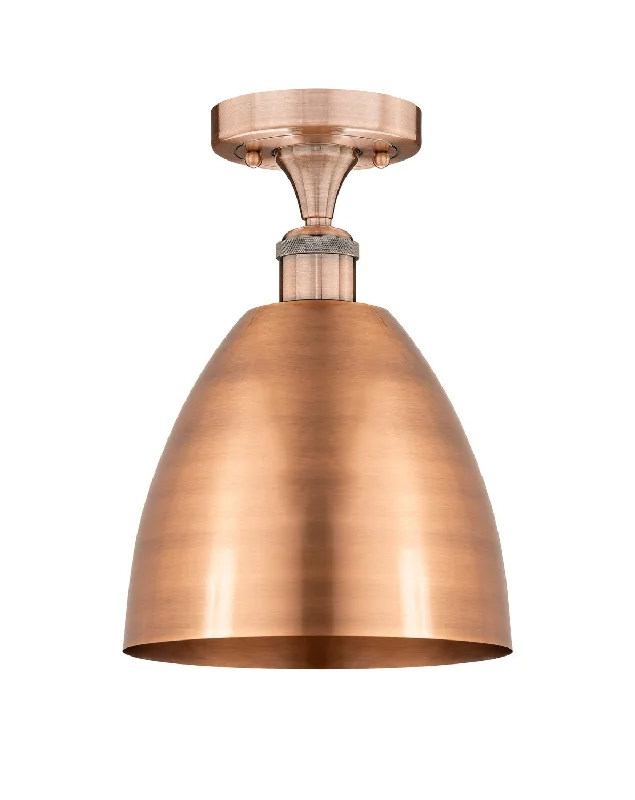 Industrial Lighting for Metal Fabrication ShopsEdison One Light Semi-Flush Mount