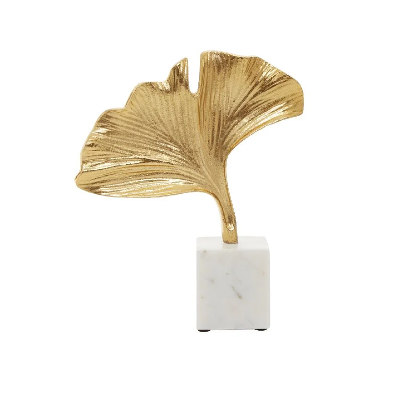 Track lighting for museums and galleriesSanza Ginkgo Sculpture with Marble Base- Gold Finish Track lighting for museums and galleriesSanza Ginkgo Sculpture with Marble Base- Gold Finish