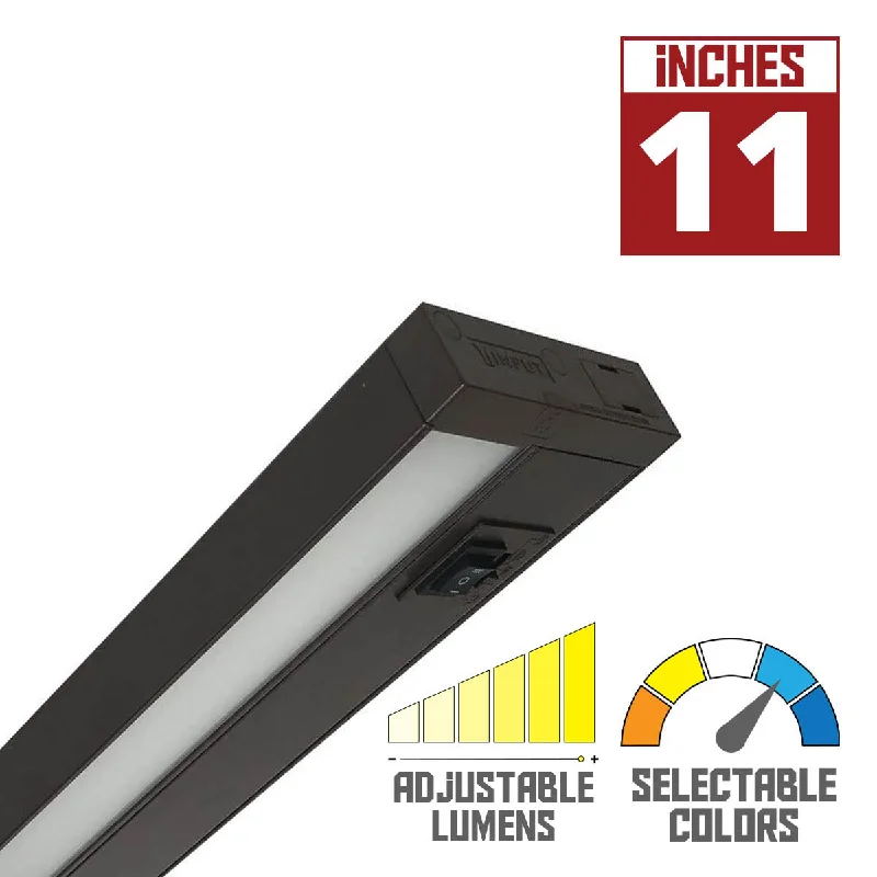 Industrial Lighting for Textile MillsLEDUR 11in. Edge-Lit Under Cabinet LED Light, 275|475 Lm, Selectable 2700K to 5000K, 120V Industrial Lighting for Textile MillsLEDUR 11in. Edge-Lit Under Cabinet LED Light, 275|475 Lm, Selectable 2700K to 5000K, 120V