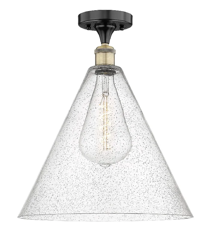 Industrial Lighting for Woodworking FactoriesEdison One Light Semi-Flush Mount