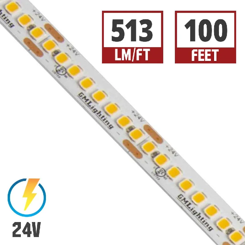 Adjustable Industrial Lighting for Flexible IlluminationLTR-S Spec LED Strip Light, 100ft Reel, 3500K, 513 Lumens per Ft, 5.8 watts per Ft, 24V Adjustable Industrial Lighting for Flexible IlluminationLTR-S Spec LED Strip Light, 100ft Reel, 3500K, 513 Lumens per Ft, 5.8 watts per Ft, 24V