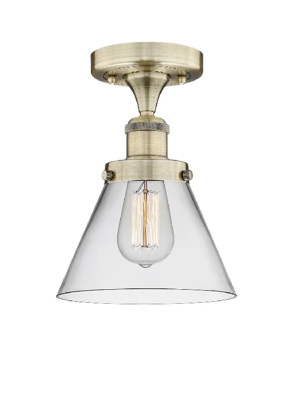 Industrial Lighting for Woodworking FactoriesEdison One Light Semi-Flush Mount