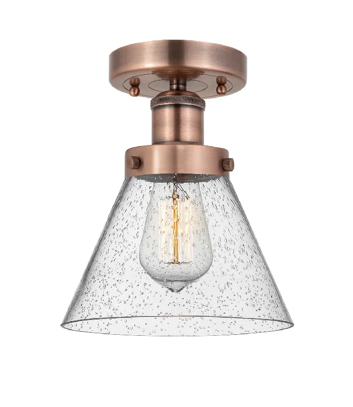Industrial Lighting for Chemical PlantsEdison One Light Semi-Flush Mount