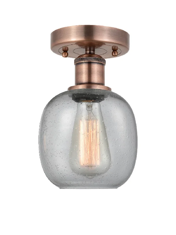 Dimmable Industrial Lighting for Ambiance ControlEdison One Light Flush Mount
