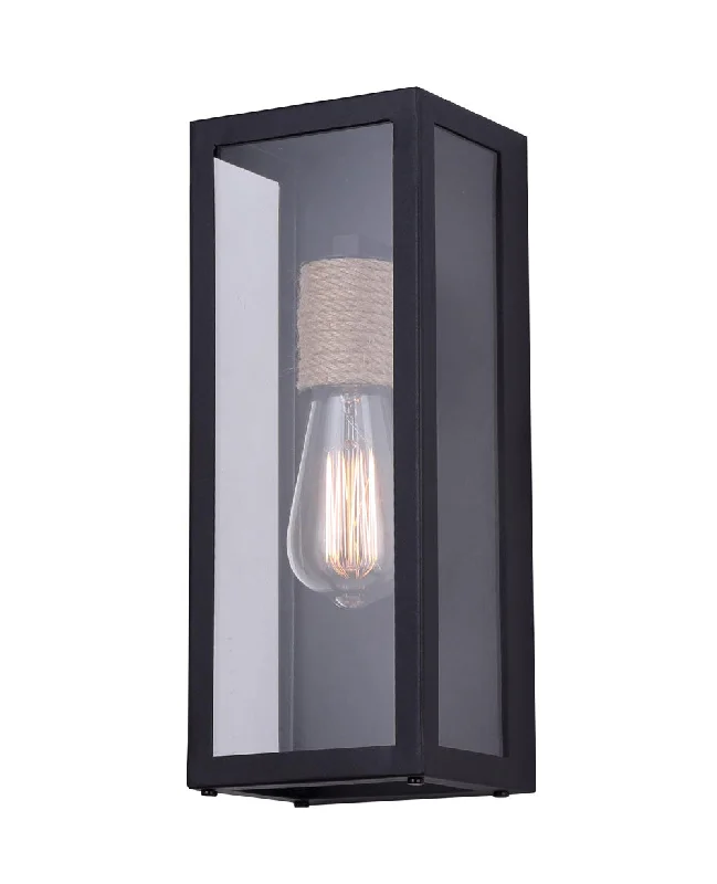 Track lighting for outdoor gardensglass wall lamps with frosted glass for soft, diffused lightCanarm IOL580BKR Kilian Rope Accented Outdoor Wall Light Track lighting for outdoor gardensglass wall lamps with frosted glass for soft, diffused lightCanarm IOL580BKR Kilian Rope Accented Outdoor Wall Light