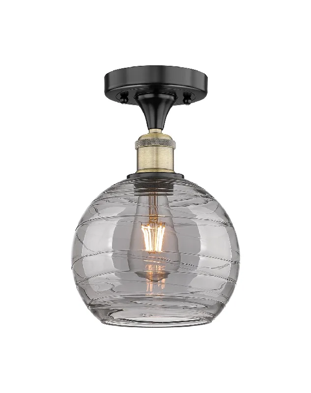 Industrial Area Lighting for Large Open SpacesEdison One Light Semi-Flush Mount