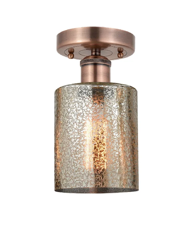Industrial Ceiling - Mounted Lighting for Assembly PlantsEdison One Light Semi-Flush Mount Industrial Ceiling - Mounted Lighting for Assembly PlantsEdison One Light Semi-Flush Mount