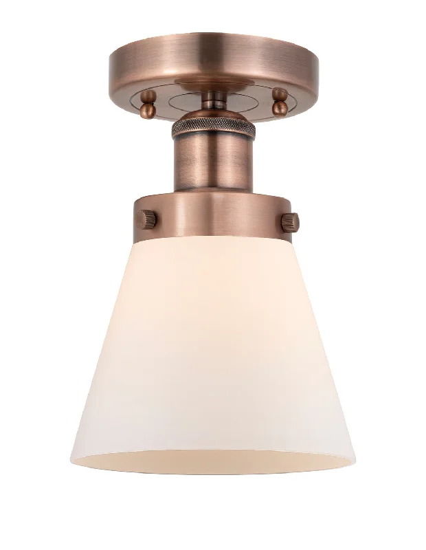 Industrial Lighting for Furniture FactoriesEdison One Light Semi-Flush Mount