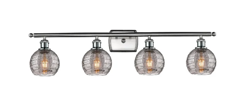 Waterproof Industrial Lighting for Wet AreasBallston Four Light Bath Vanity