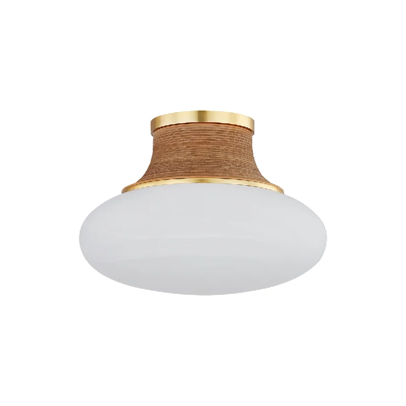 Track lighting with a decorative track designPearl River Flush Mount