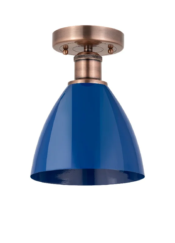 Low - Bay Industrial Lighting Fixtures for Small FactoriesDowntown Urban One Light Semi-Flush Mount Low - Bay Industrial Lighting Fixtures for Small FactoriesDowntown Urban One Light Semi-Flush Mount