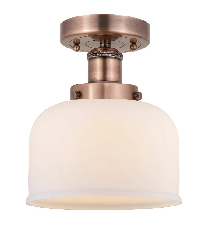 Industrial Pendant Lighting for Machine ShopsEdison One Light Semi-Flush Mount