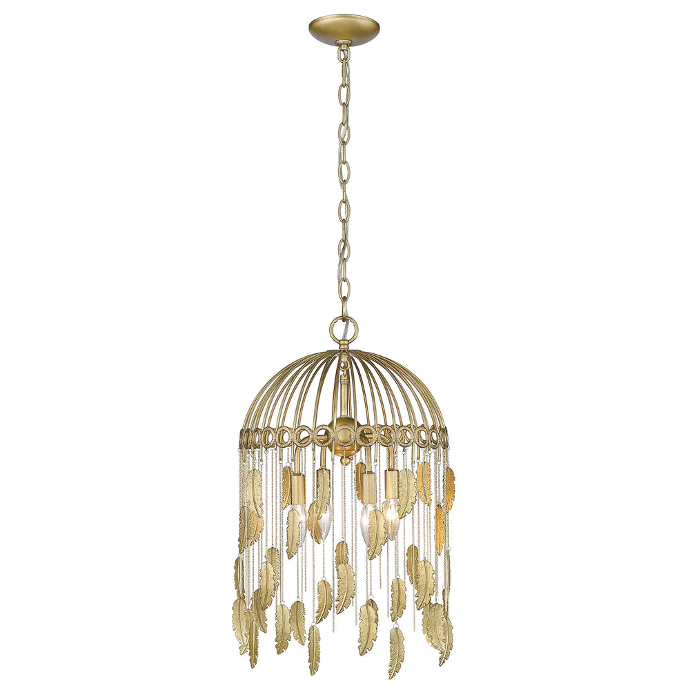Track lighting for modernizing traditional interiorsGolden Lighting 1773-4P VFG Aleta Golden Feather Chandelier Track lighting for modernizing traditional interiorsGolden Lighting 1773-4P VFG Aleta Golden Feather Chandelier