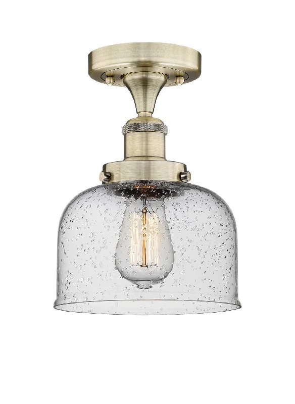 Dust - Resistant Industrial Lighting for Dirty WorkspacesEdison One Light Semi-Flush Mount Dust - Resistant Industrial Lighting for Dirty WorkspacesEdison One Light Semi-Flush Mount