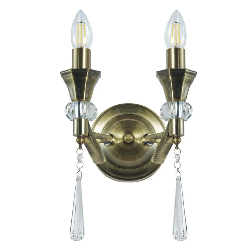 Track lighting for outdoor gardensgothic style wall lamps with dark finishes for a mysterious librarySophia 2 Light Crystal Wall Light - Antique Brass Satin Chrome Finish Track lighting for outdoor gardensgothic style wall lamps with dark finishes for a mysterious librarySophia 2 Light Crystal Wall Light - Antique Brass Satin Chrome Finish