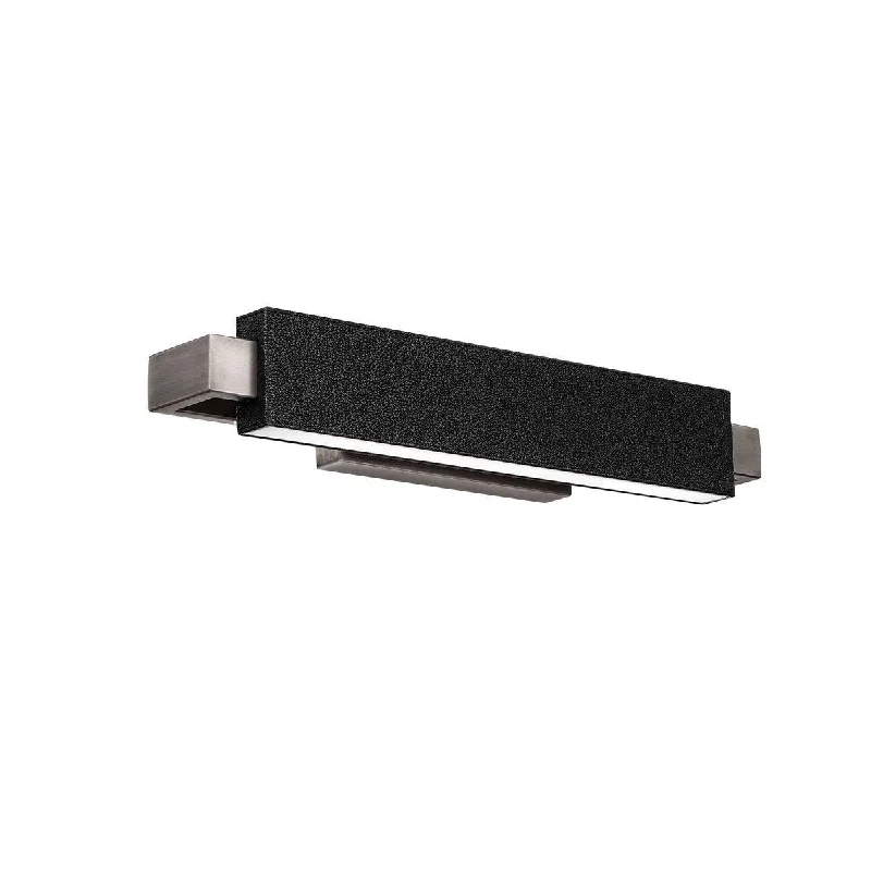 Industrial Lighting for Textile MillsKinsman 19 In. LED Bath Bar Selectable CCT Black & Brushed Nickel Finish Industrial Lighting for Textile MillsKinsman 19 In. LED Bath Bar Selectable CCT Black & Brushed Nickel Finish