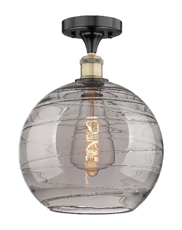 Industrial Pendant Lighting for Machine ShopsEdison One Light Semi-Flush Mount