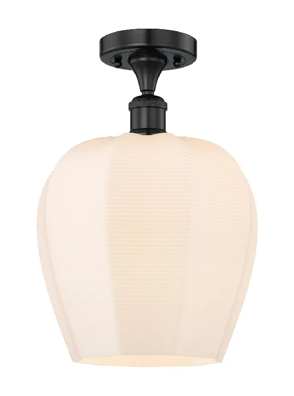 Waterproof Industrial Lighting for Wet AreasEdison One Light Semi-Flush Mount