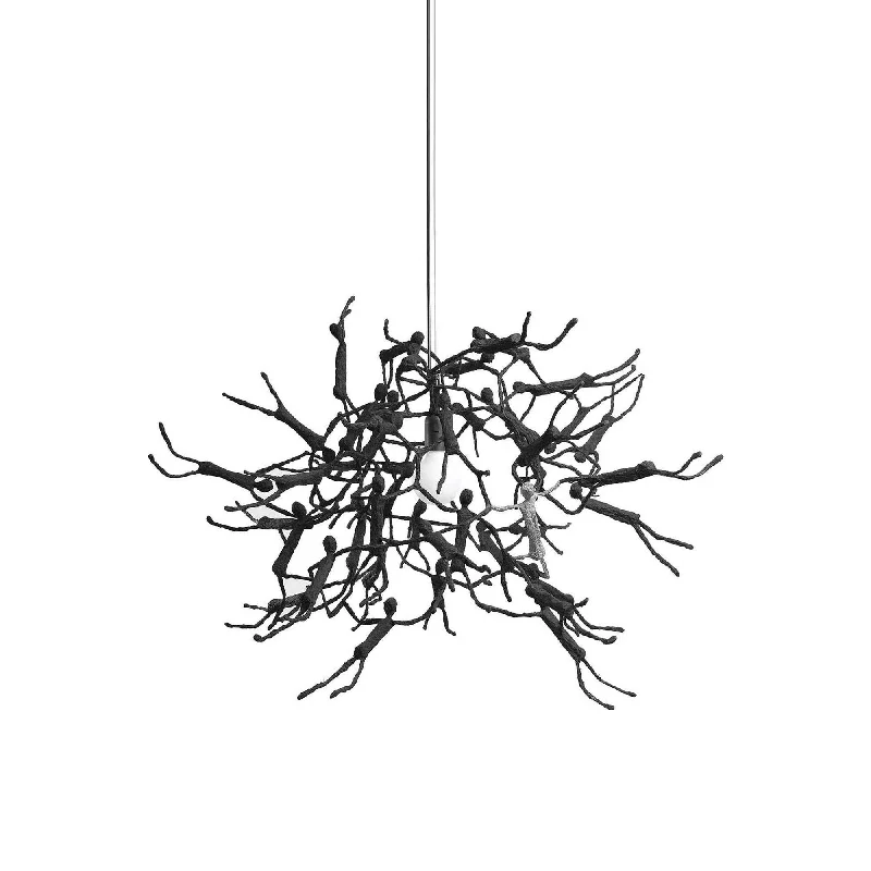 Track lighting with frosted glass shadesLittle People Pendant Light