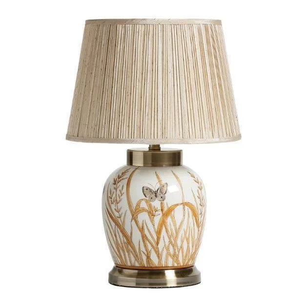 Track lighting with swivel heads for precise aimingChloe Lamp - Floral Ceramic & Pleated Beige Finish Track lighting with swivel heads for precise aimingChloe Lamp - Floral Ceramic & Pleated Beige Finish