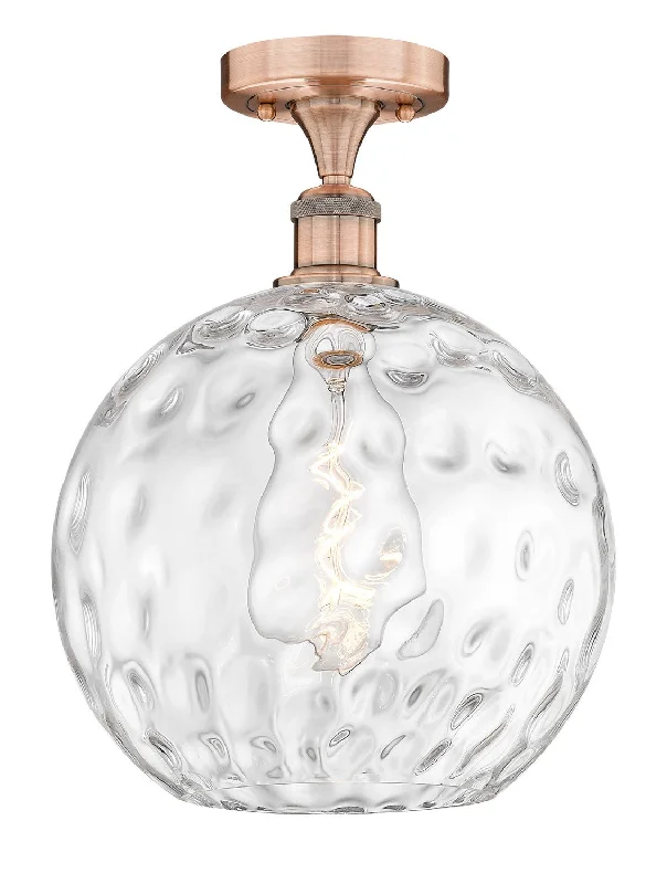 Industrial Lighting for Furniture FactoriesEdison One Light Semi-Flush Mount