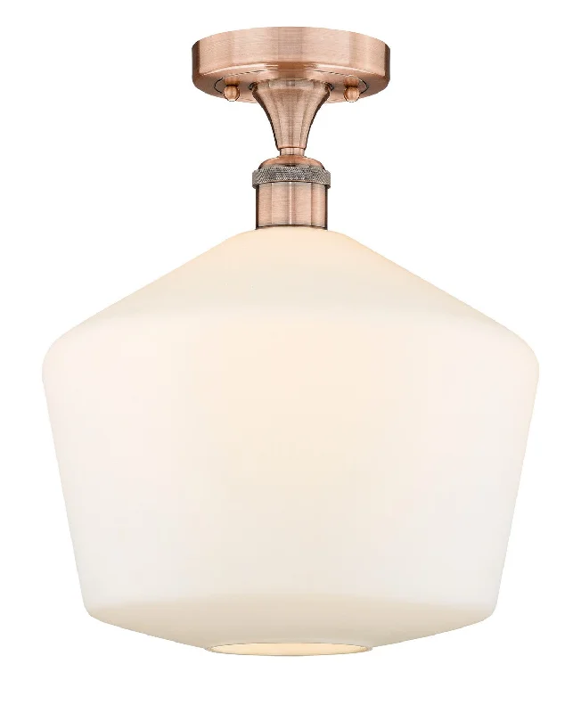Industrial Wall - Mounted Lighting for Workshop WallsEdison One Light Semi-Flush Mount Industrial Wall - Mounted Lighting for Workshop WallsEdison One Light Semi-Flush Mount