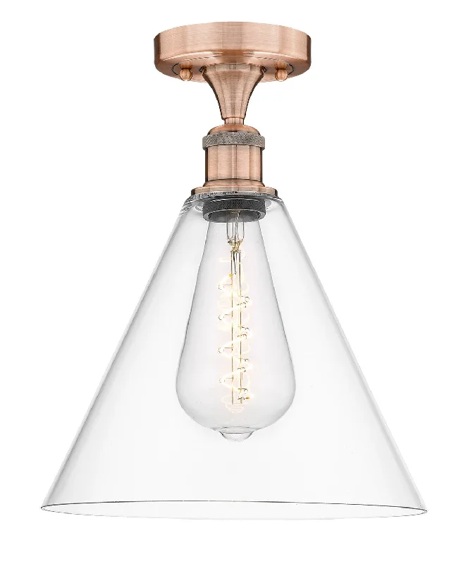 High - Bay LED Industrial Lighting for WarehousesEdison One Light Semi-Flush Mount High - Bay LED Industrial Lighting for WarehousesEdison One Light Semi-Flush Mount