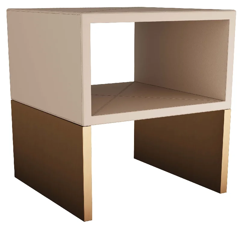 Track lighting with frosted glass shadesTalcon End Table