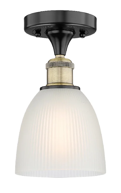 Industrial Lighting for Furniture FactoriesEdison One Light Flush Mount