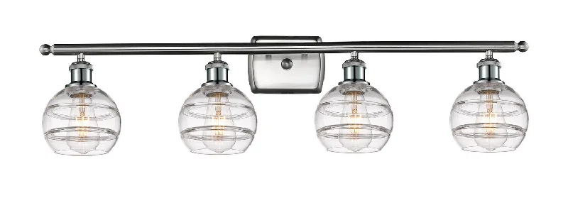 Industrial Exit Sign Lighting for Quick EvacuationBallston Four Light Bath Vanity