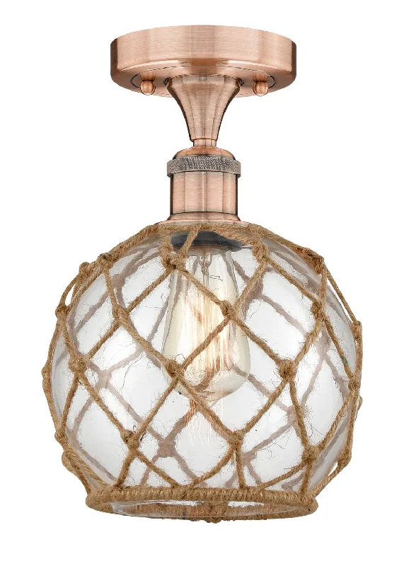 Industrial Lighting for Chemical PlantsEdison One Light Semi-Flush Mount