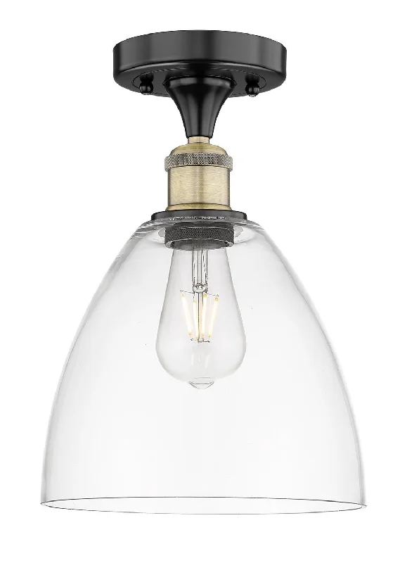 Industrial Pendant Lighting for Machine ShopsEdison One Light Semi-Flush Mount