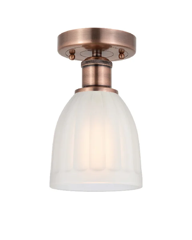 Industrial Lighting for Metal Fabrication ShopsEdison One Light Semi-Flush Mount