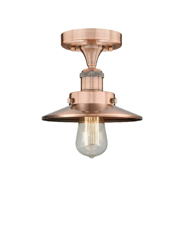 Industrial Lighting for Food Processing FactoriesDowntown Urban One Light Semi-Flush Mount Industrial Lighting for Food Processing FactoriesDowntown Urban One Light Semi-Flush Mount