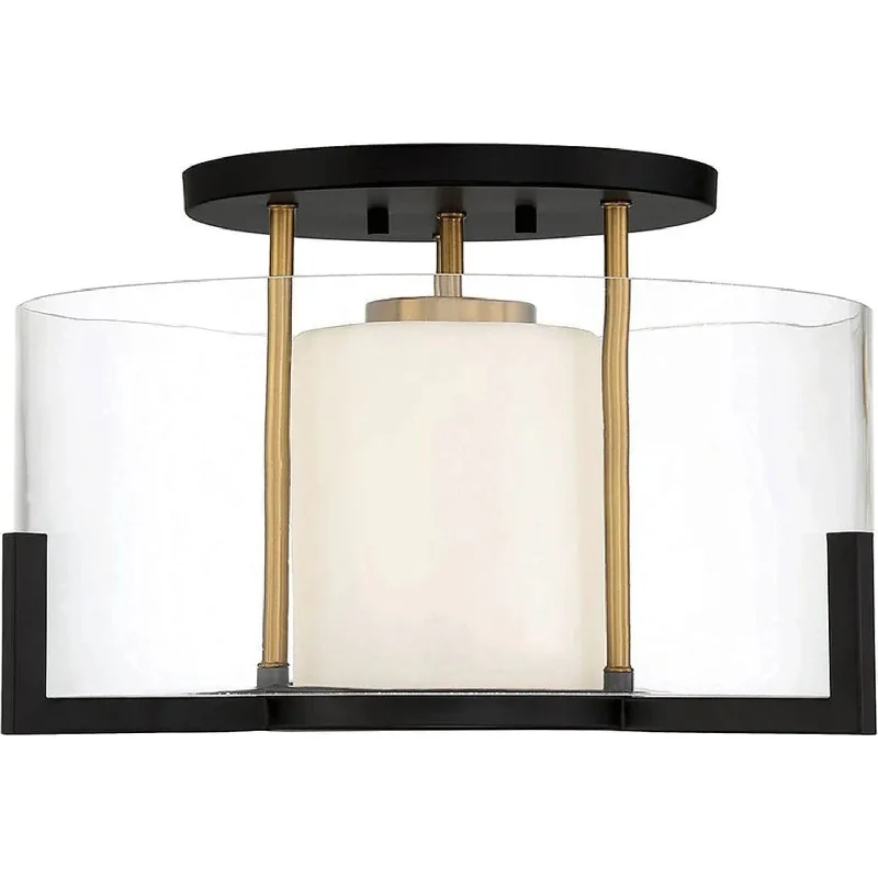 Dimmable track lighting for home officesEaton Semi-Flush Mount