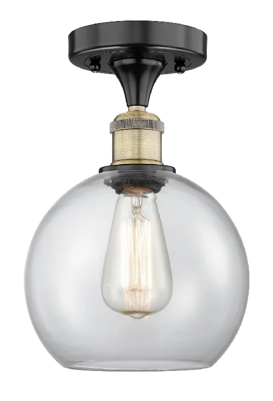 Waterproof Industrial Lighting for Wet AreasEdison One Light Semi-Flush Mount