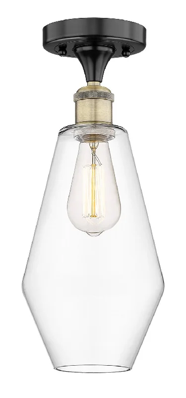 Industrial Lighting for Woodworking FactoriesEdison One Light Semi-Flush Mount