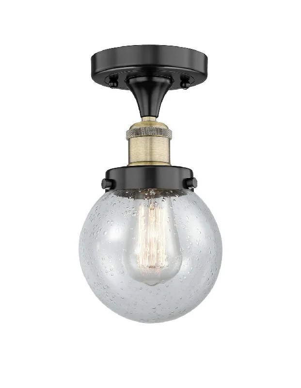 Industrial Emergency Lighting for Safety in FactoriesEdison One Light Semi-Flush Mount Industrial Emergency Lighting for Safety in FactoriesEdison One Light Semi-Flush Mount