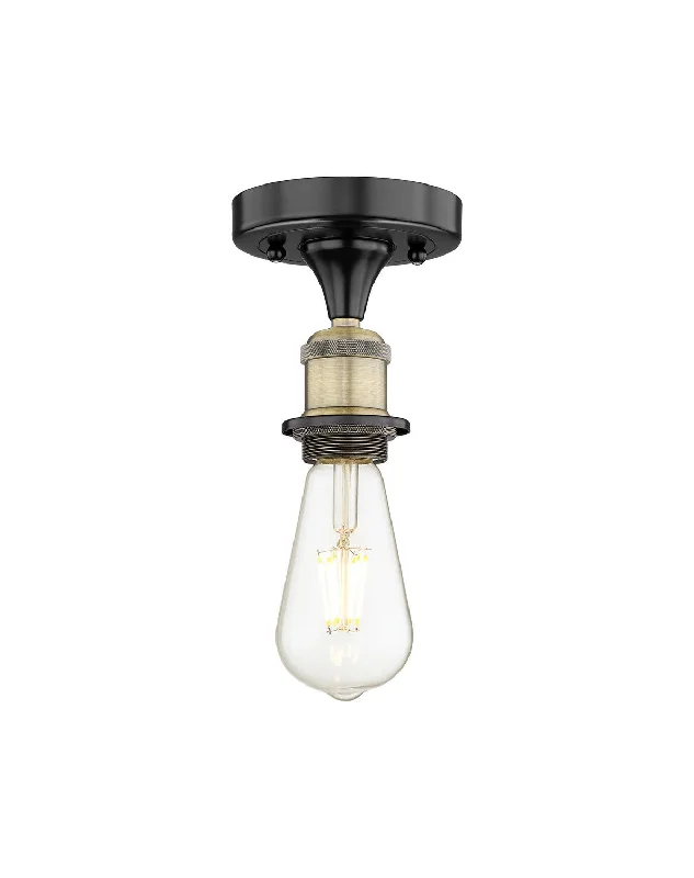 Industrial Flood Lighting for Outdoor Loading DocksEdison One Light Semi-Flush Mount Industrial Flood Lighting for Outdoor Loading DocksEdison One Light Semi-Flush Mount