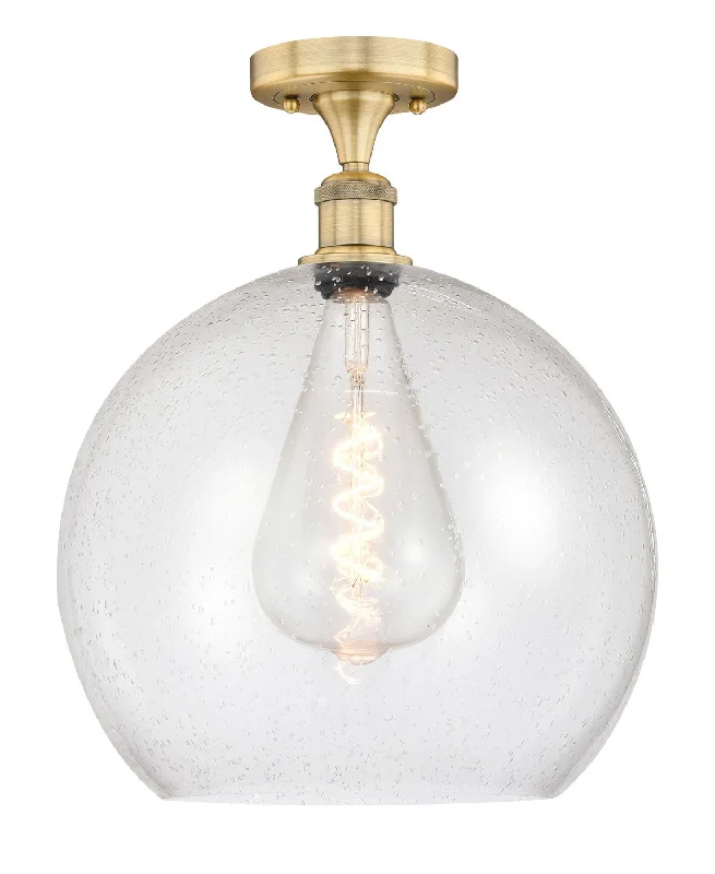 Waterproof Industrial Lighting for Wet AreasEdison One Light Semi-Flush Mount